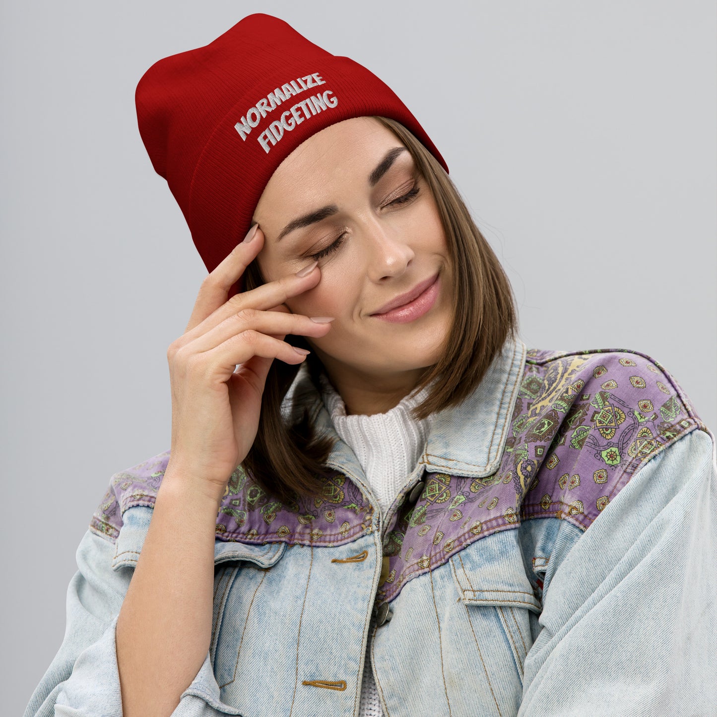 Embroidered Beanie